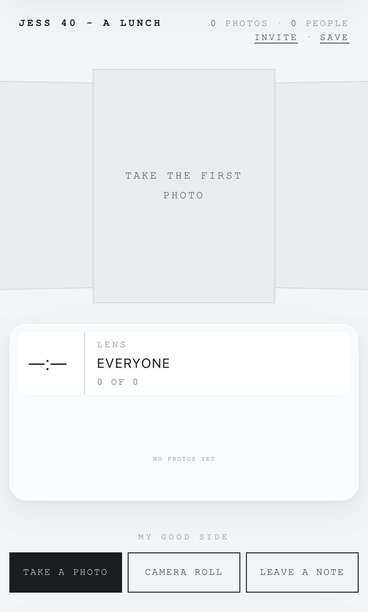 The album stream and the lens dial